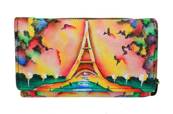 Paris Hand Painted Wallet