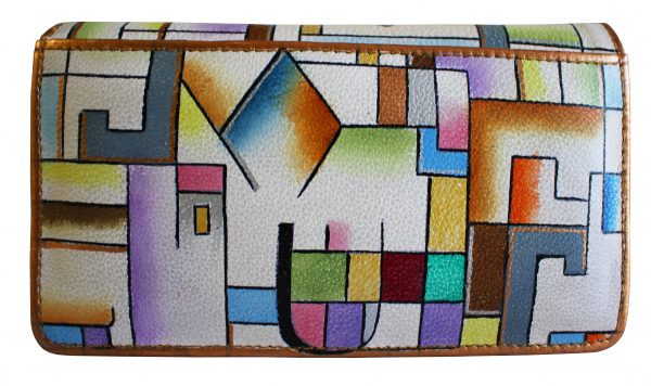 Abstract Hand Painted Wallet - Image 2