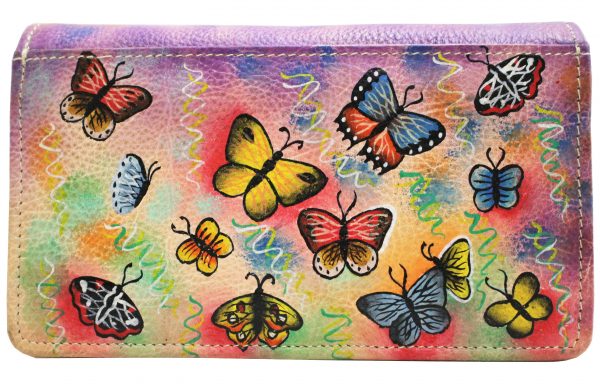 Butterfly Hand Painted Wallet - Image 2