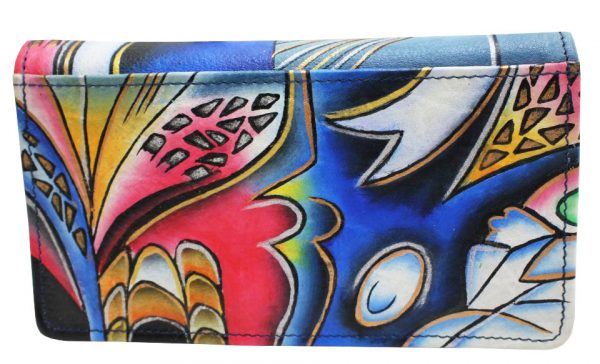 Blue Fusion Hand Painted Wallet - Image 2