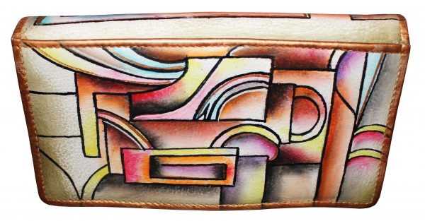 Geometrical Hand Painted Wallet - Image 2