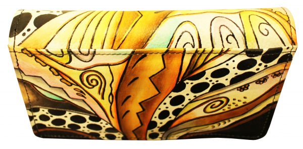 Leopard Hand Painted Wallet - Image 2