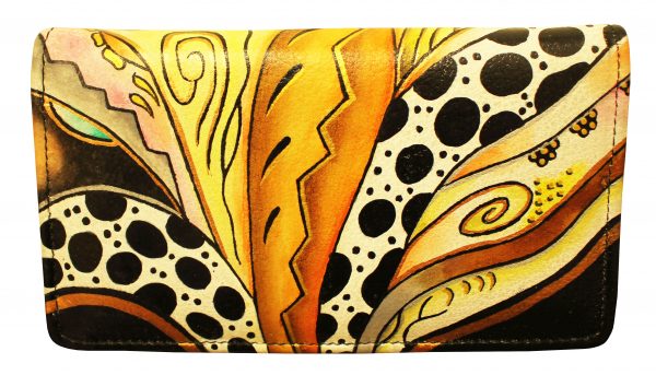 Leopard Hand Painted Wallet