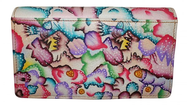 Multi-colored Hand Painted Wallet - Image 2