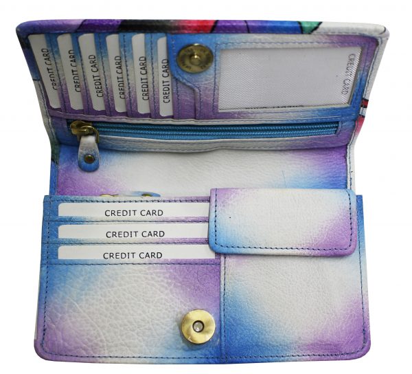 Mosaic Hand Painted Wallet - Image 3