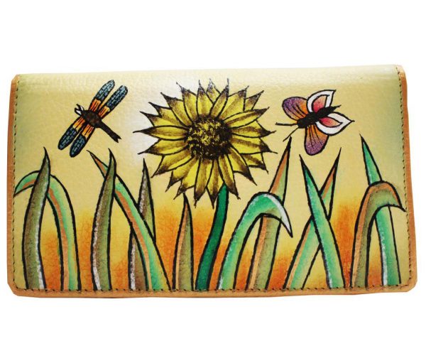 Sunflower Hand Painted Wallet