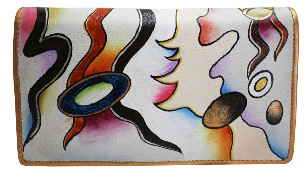 Waves Hand Painted Wallet