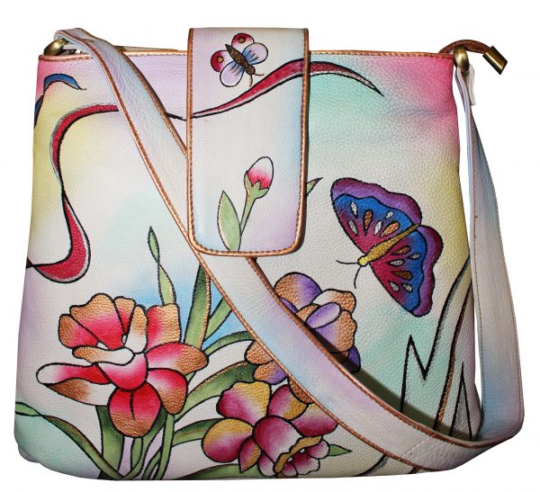 Flower Garden Hand Painted Hand Bag