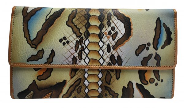 Leopard Hand Painted Wallet