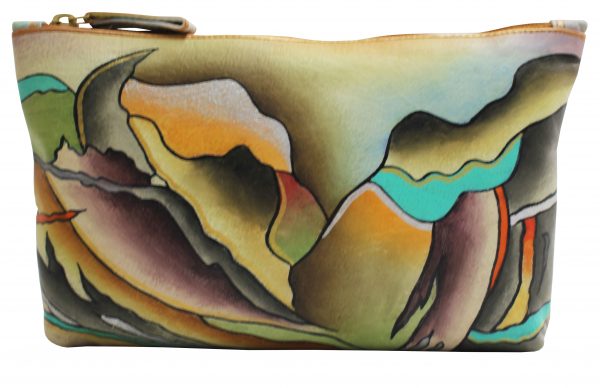 Large Abstract Hand Painted Clutch