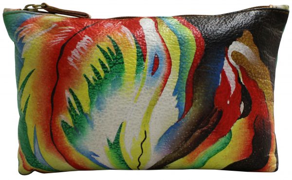 Wind Art Hand Painted Large Clutch