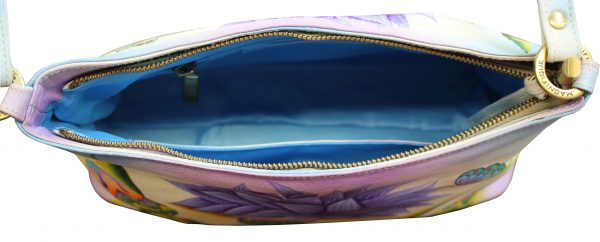 Dahlia Hand Painted Medium Shoulder Bag - Image 5