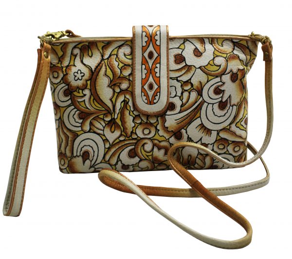 Mehndi Hand Painted Cross-body Shoulder Bag