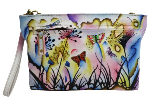 Butterfly Hand Painted Cross-body Shoulder Bag - Image 2