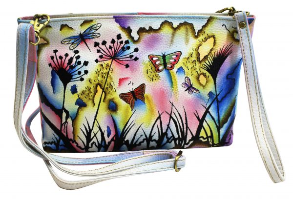 Butterfly Hand Painted Cross-body Shoulder Bag