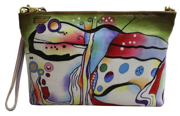 Bubbles Hand Painted Cross-body Shoulder Bag - Image 2