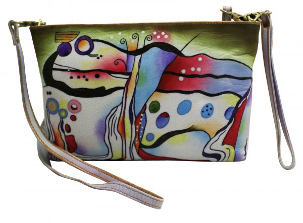 Bubbles Hand Painted Cross-body Shoulder Bag