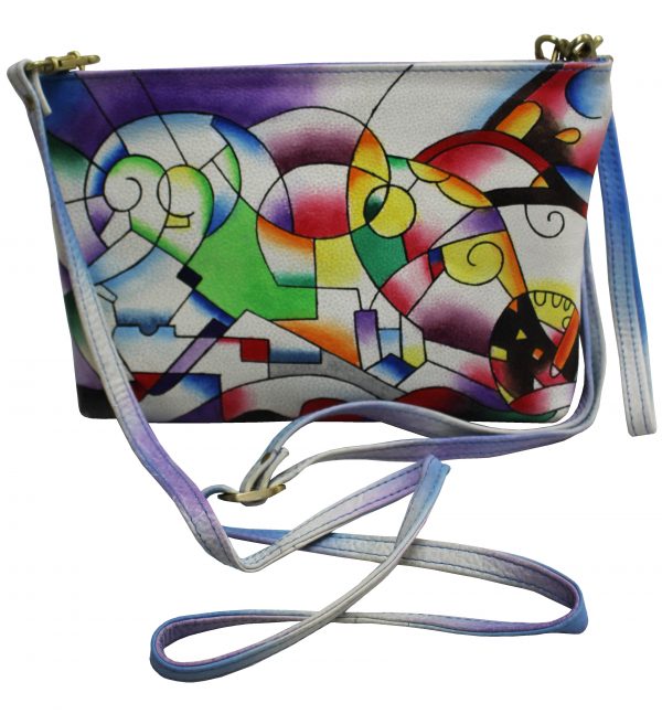 Mosaic Hand Painted Cross-body Shoulder Bag