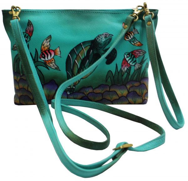 Ocean Hand Painted Cross-body Shoulder Bag