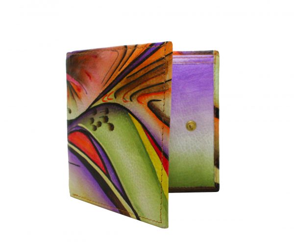 Purple/Brown Credit Card Wallet