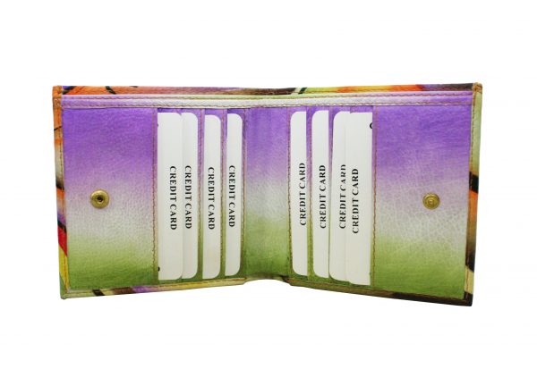 Purple/Brown Credit Card Wallet - Image 3