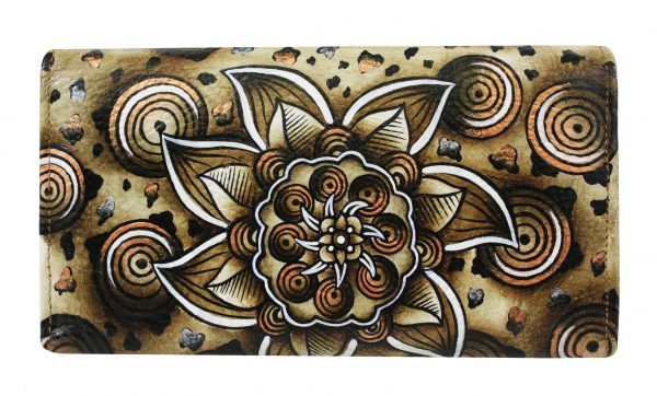 Zentangle Hand Painted Wallet - Image 2