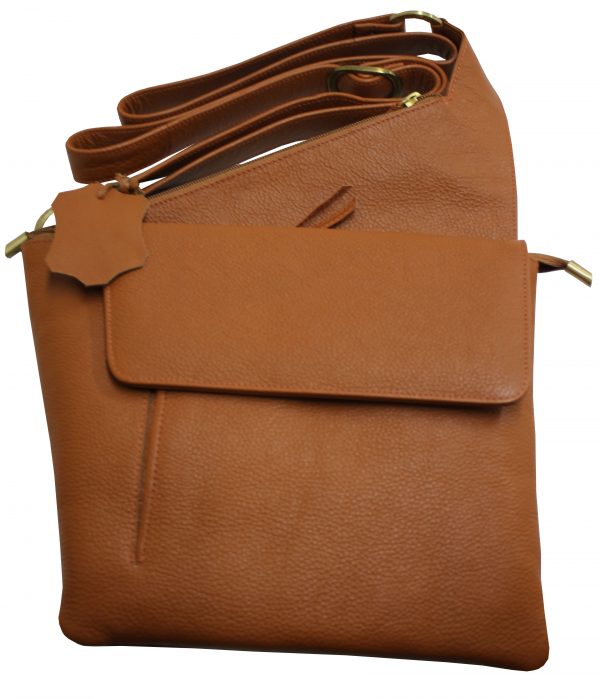 All leather Cross-body Bag