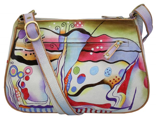 Bubbles Hand Painted Shoulder Bag - Image 2