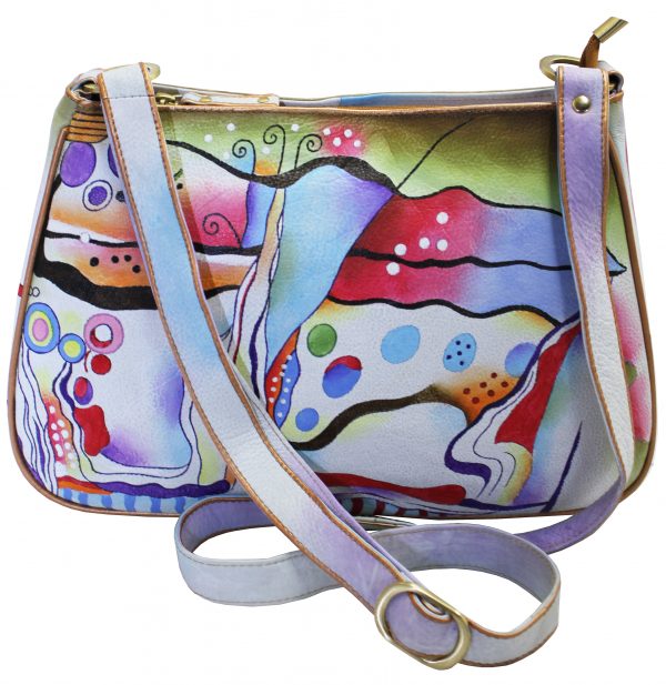 Bubbles Hand Painted Shoulder Bag