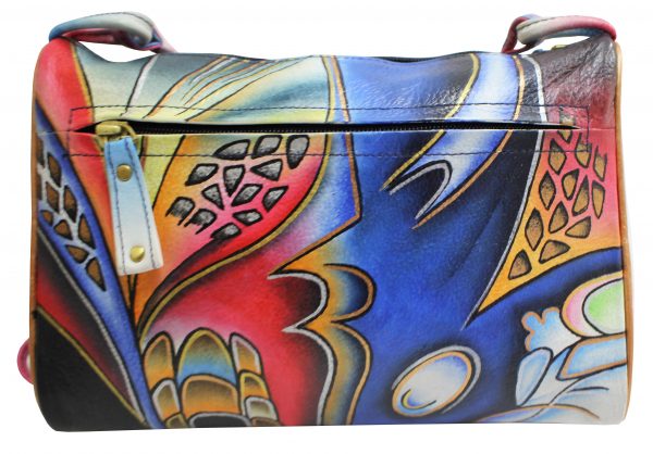 Blue Fusion Hand Painted Small Shoulder Bag - Image 3