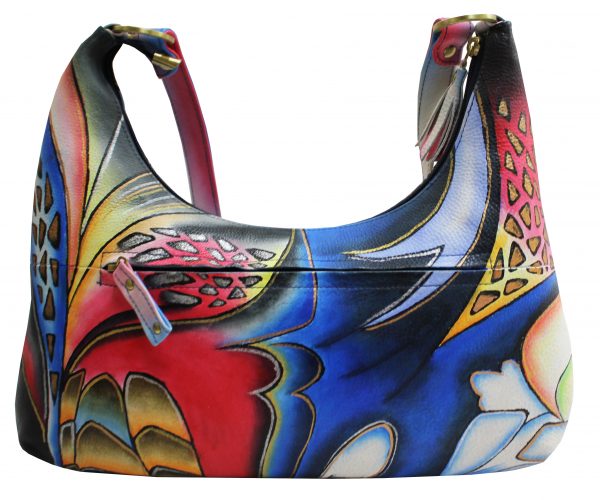 Blue Fusion Hand Painted Shoulder Bag - Image 3