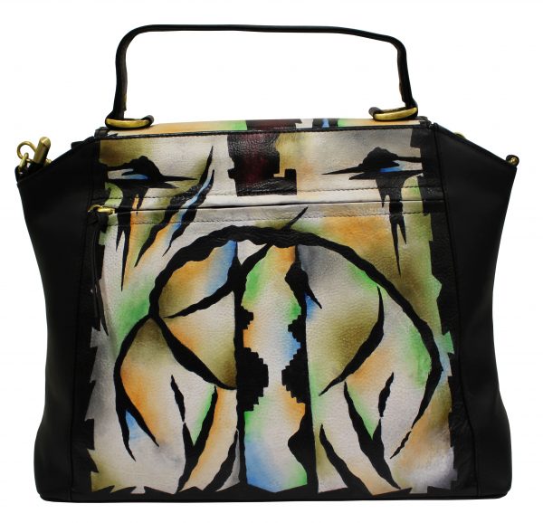 Mylar Art Hand Painted Hand Bag - Image 2