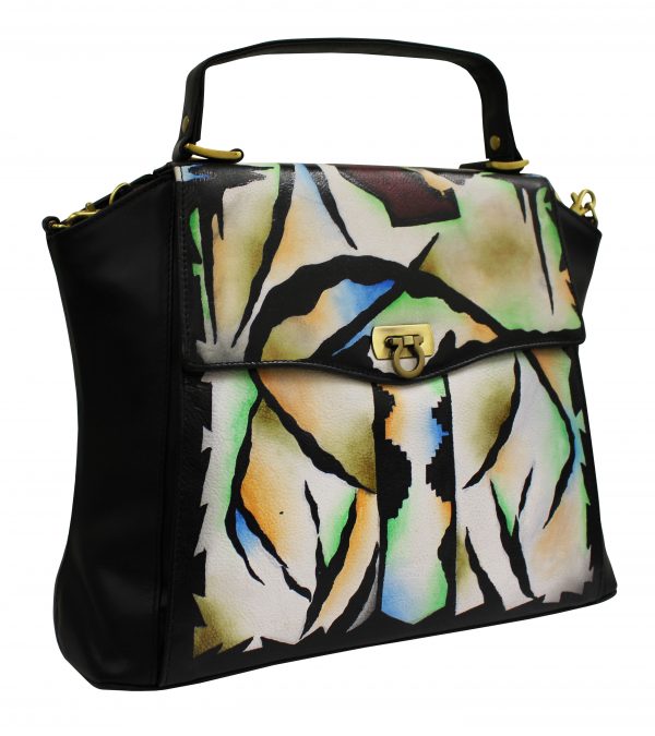 Mylar Art Hand Painted Hand Bag