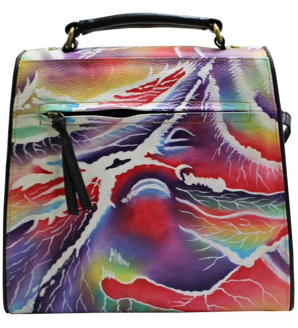 Stormy Sky Hand Painted Shoulder Bag - Image 2