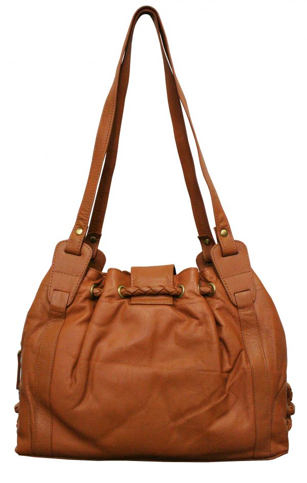 All Leather Multi-Compartment Hobo Bag - Image 2