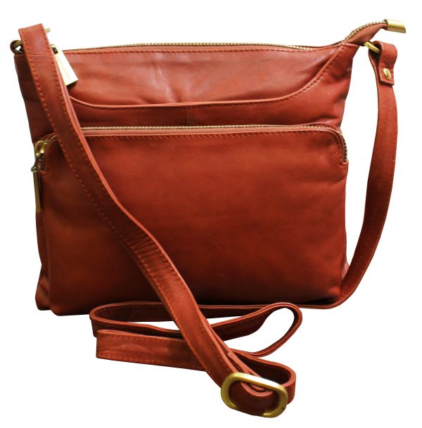 All Leather Cross-body Bag