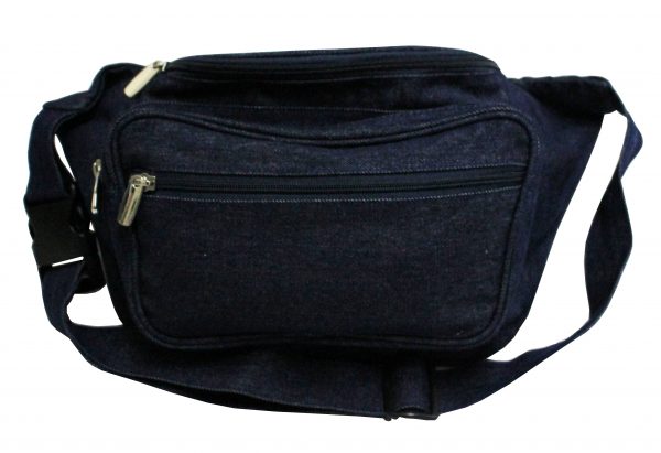 Blue Denim Large Fanny Pack - Image 2