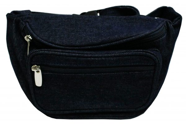 Blue Denim Large Fanny Pack