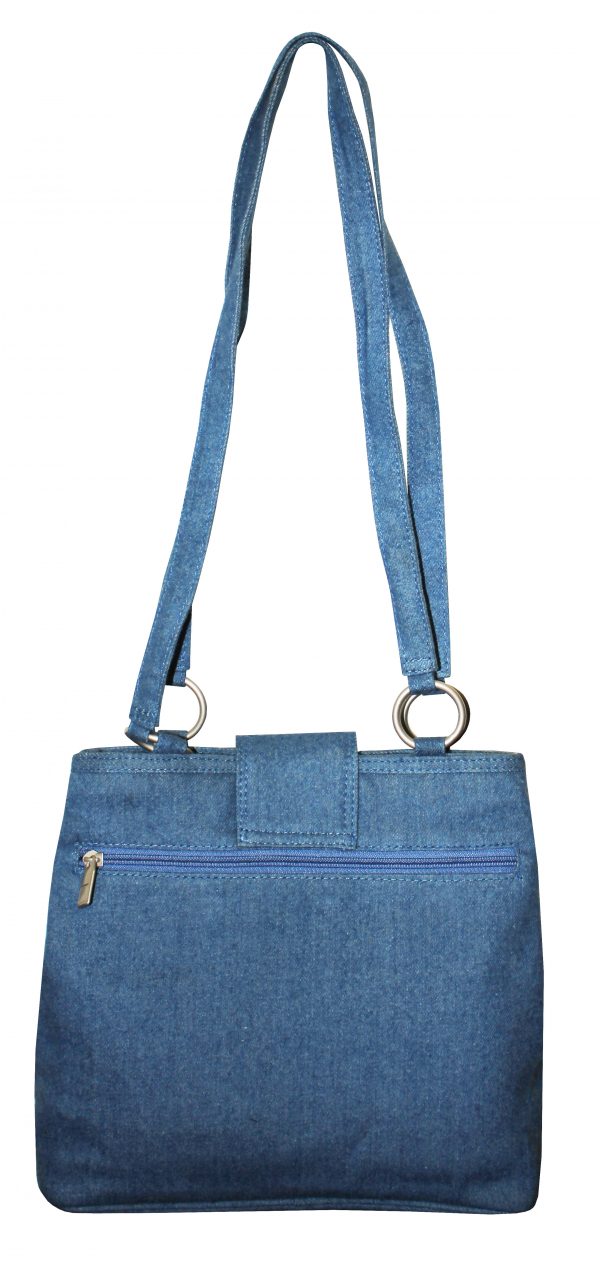 Blue Denim Hand Bag - Image 2