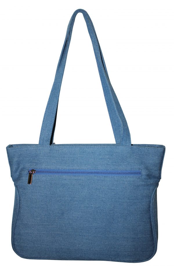 Blue Denim Hand Bag - Image 2