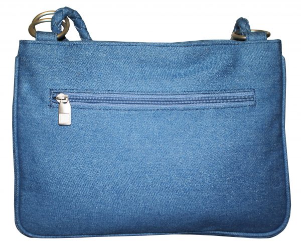 Blue Denim Hand Bag - Image 3