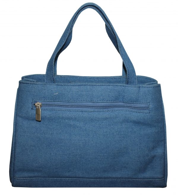 Blue Denim Medium Hand Bag - Image 2