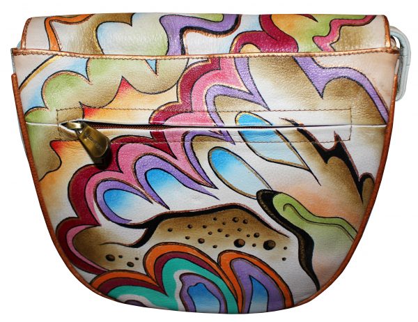 New Abstract Hand Painted Shoulder Bag - Image 2