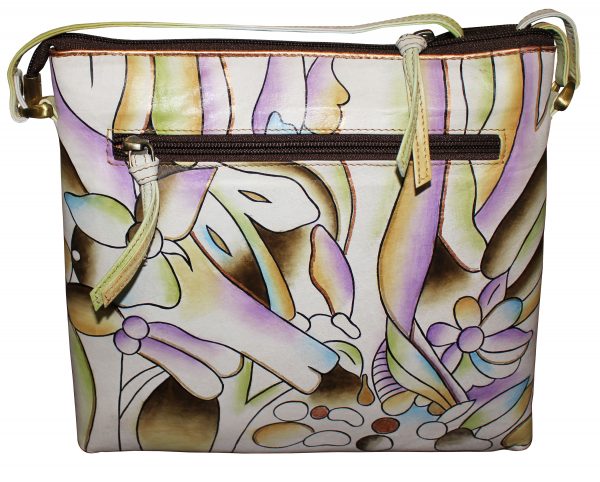 Jungle all leather hand painted medium cross-body - Image 3