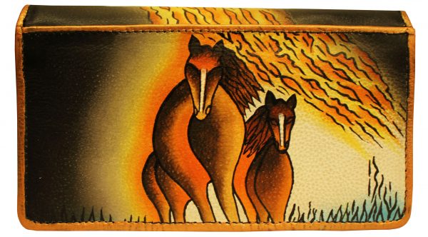 Storm Horse Hand Painted Wallet - Image 2