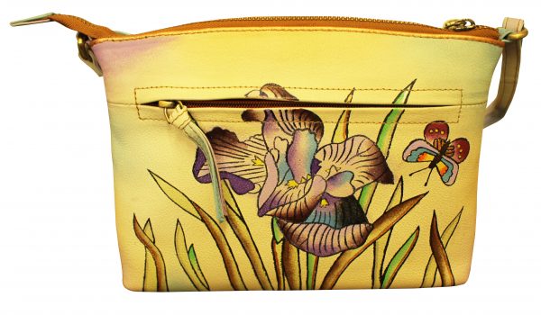 Iris All Leather Hand Painted Cross-body - Image 3