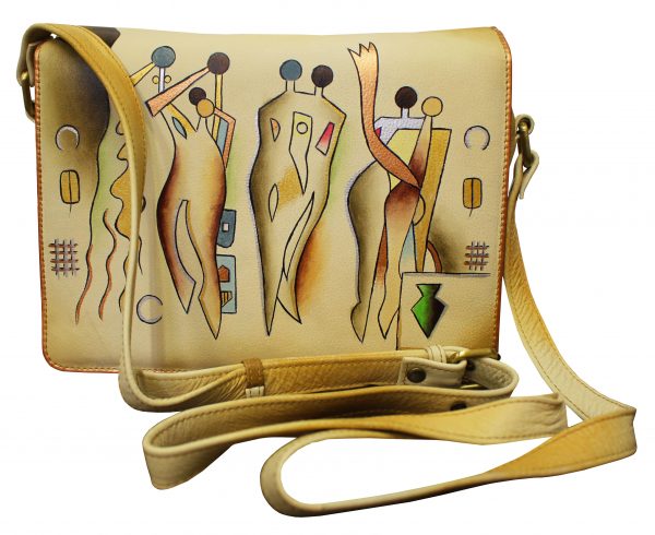 Dancing Ladies hand painted organizer bag