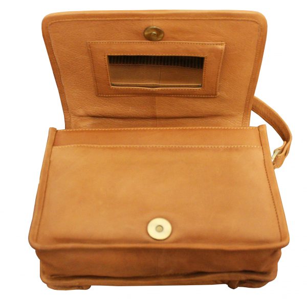 All leather organizer shoulder bag - Image 2