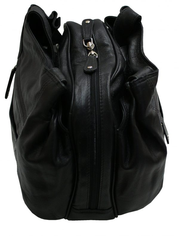 Leather Tulip shoulder bag - Image 2