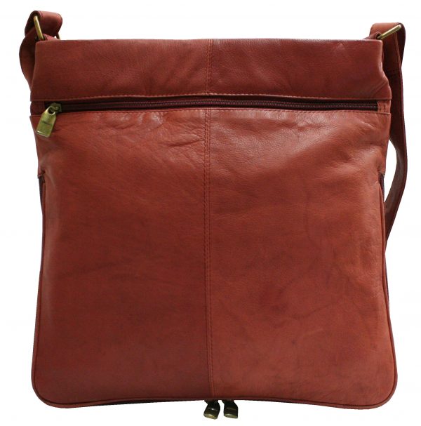 Brown leather shoulder bag - Image 2